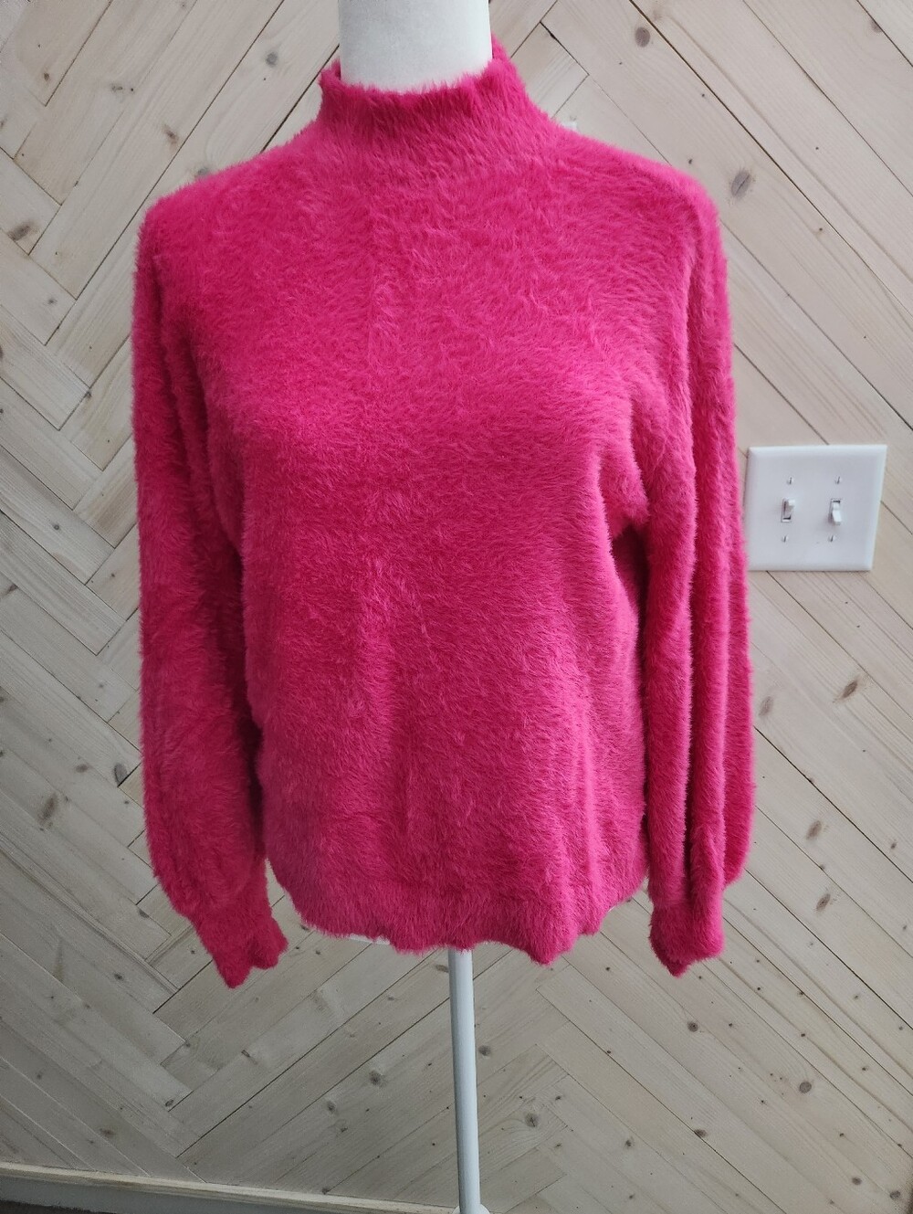 Chico's Eyelash Mock Neck Sweater